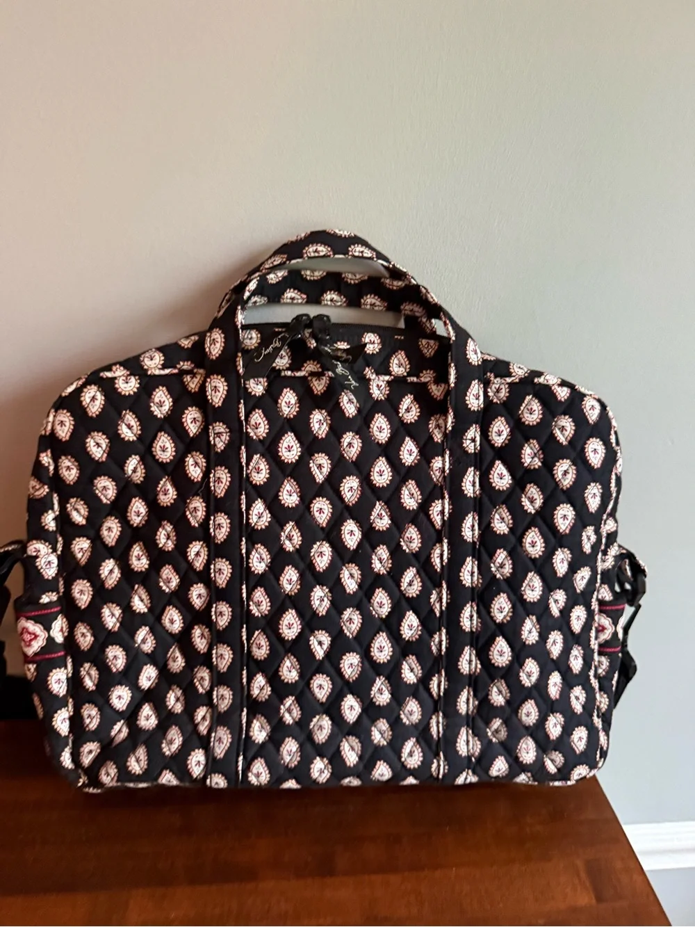 VERA BRADLEY Metro Backpack-Classic Black Paisley